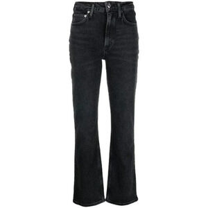 Agolde High Rise Straight Leg Jeans Womens Size 24 Black Vintage